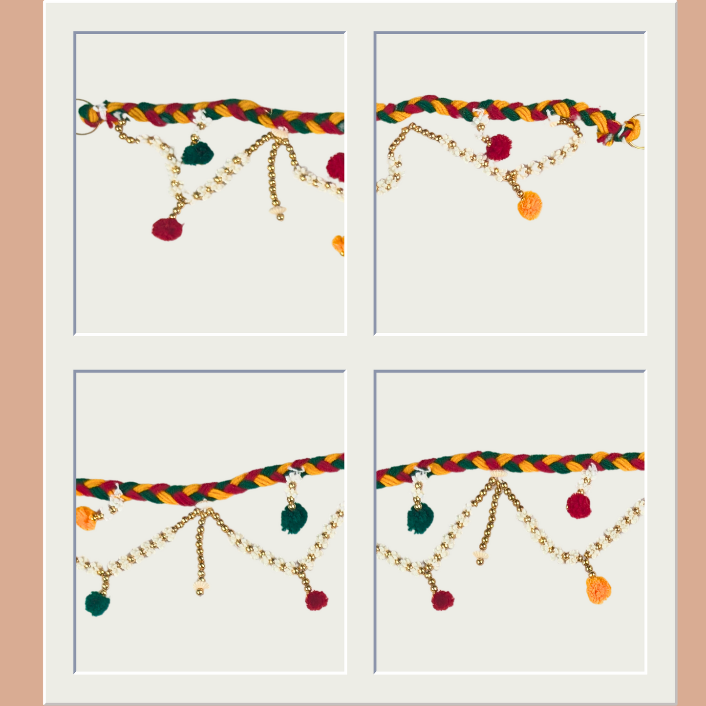 Colourful Embellished Festive Toran with Tassels