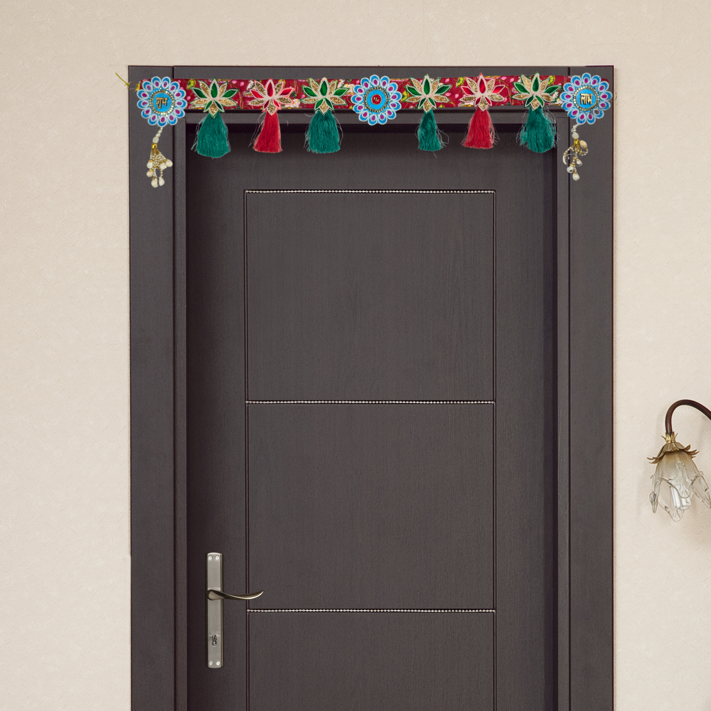 Vibrant Festive Toran with Tassels and Embellishments